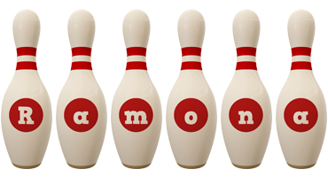 Ramona bowling-pin logo