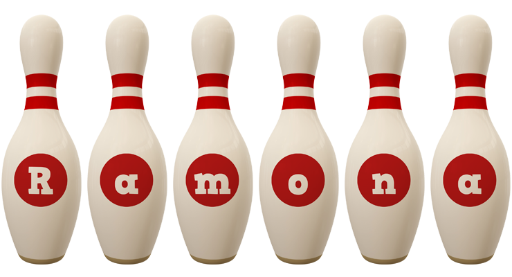 Ramona bowling-pin logo