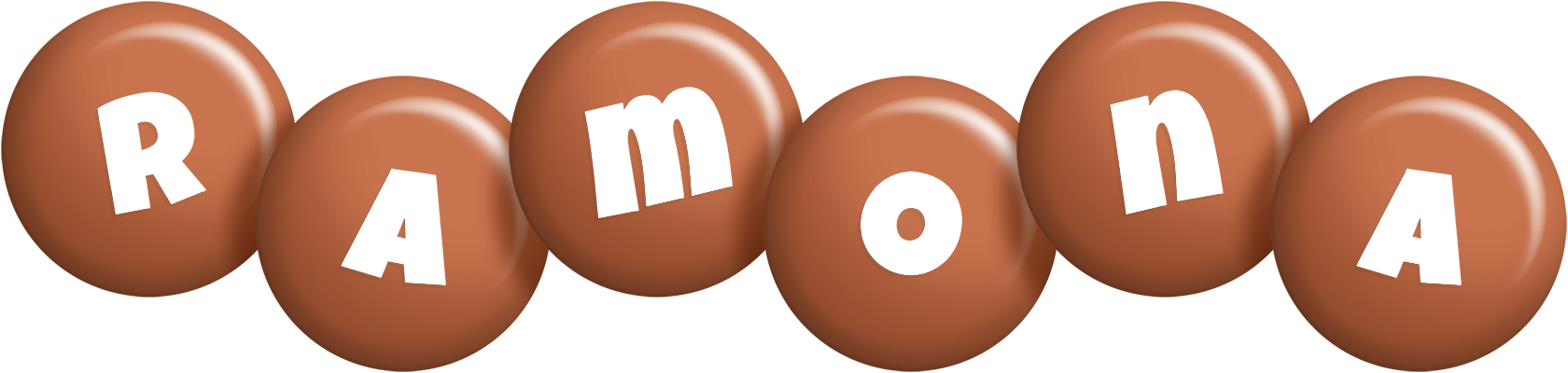 Ramona candy-brown logo