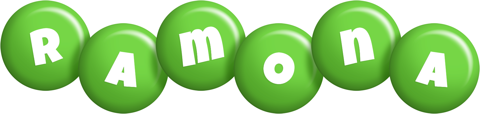 Ramona candy-green logo