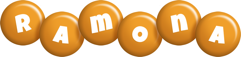Ramona candy-orange logo