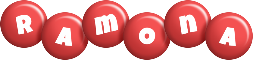 Ramona candy-red logo