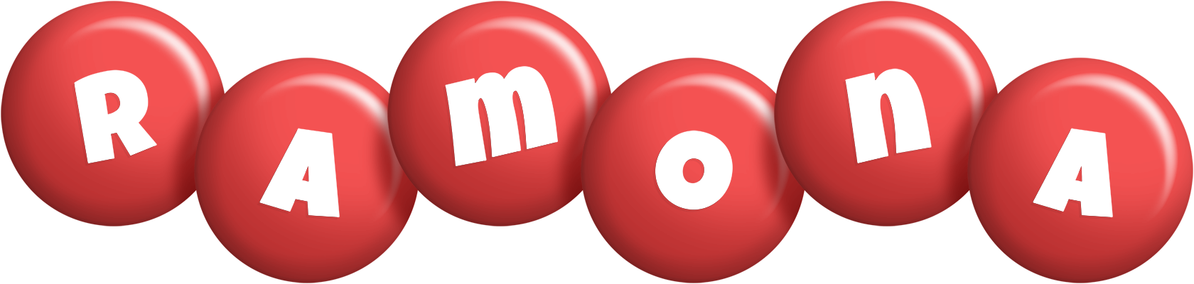 Ramona candy-red logo