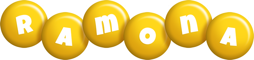 Ramona candy-yellow logo