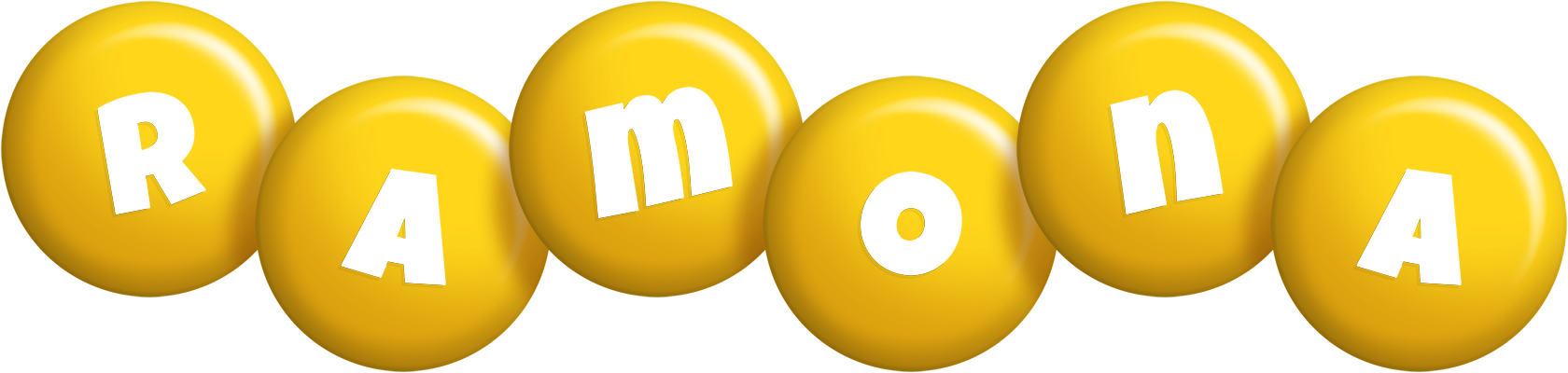 Ramona candy-yellow logo
