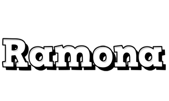 Ramona snowing logo