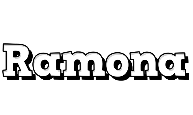 Ramona snowing logo