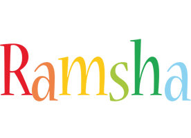 Ramsha birthday logo