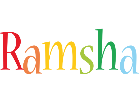 Ramsha birthday logo