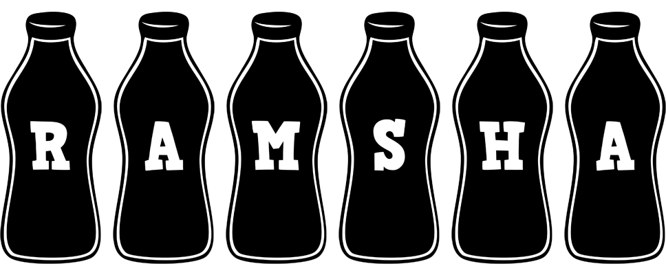 Ramsha bottle logo
