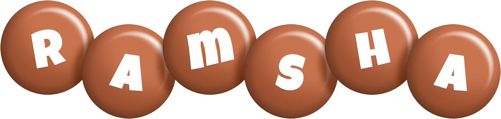 Ramsha candy-brown logo