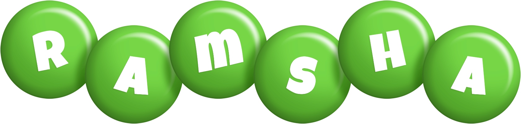 Ramsha candy-green logo