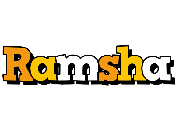 Ramsha cartoon logo