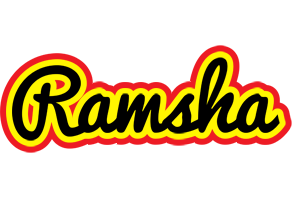 Ramsha flaming logo