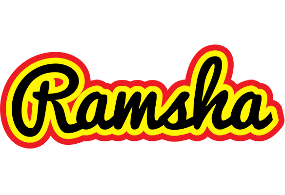 Ramsha flaming logo