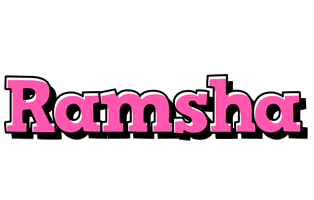 Ramsha girlish logo