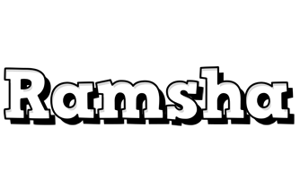 Ramsha snowing logo