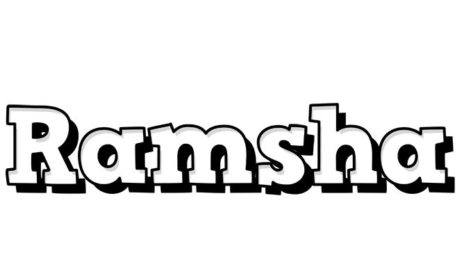 Ramsha snowing logo