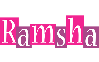 Ramsha whine logo