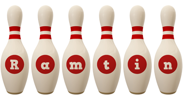 Ramtin bowling-pin logo