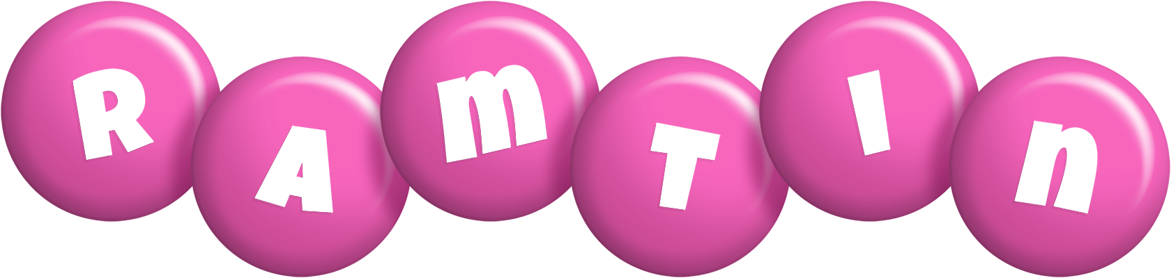 Ramtin candy-pink logo