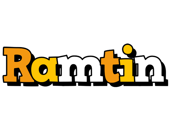 Ramtin cartoon logo