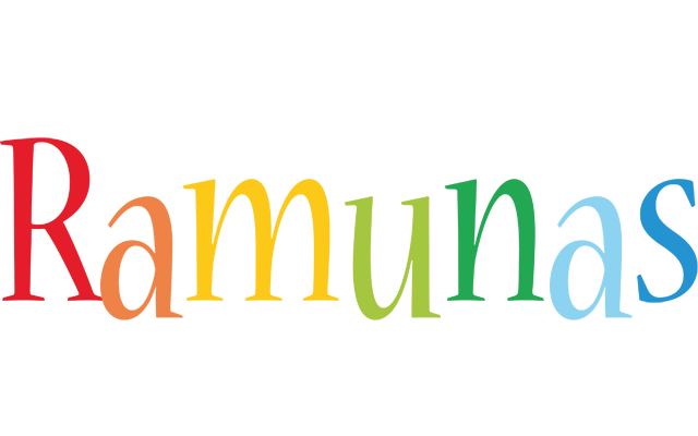 Ramunas birthday logo