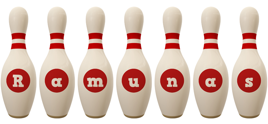 Ramunas bowling-pin logo