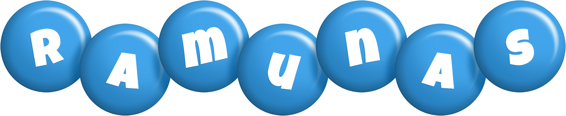 Ramunas candy-blue logo