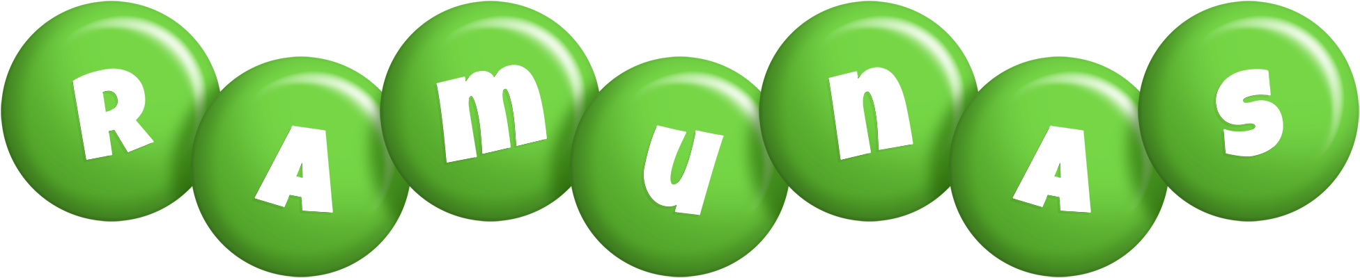 Ramunas candy-green logo