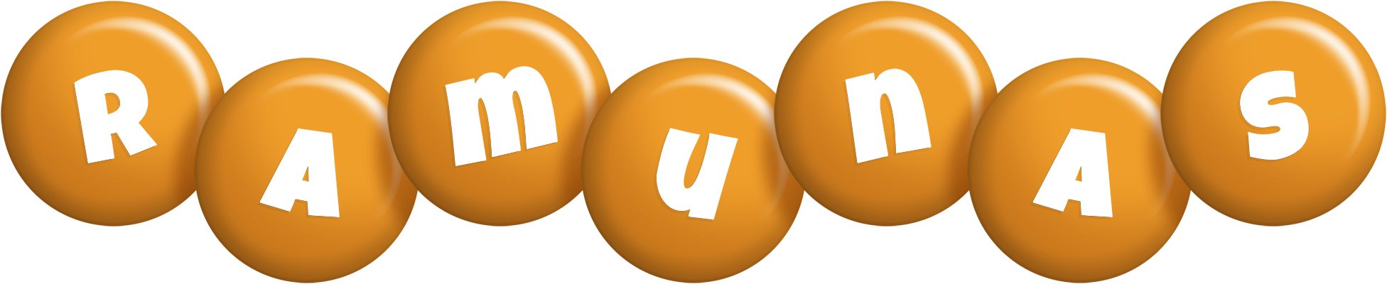 Ramunas candy-orange logo
