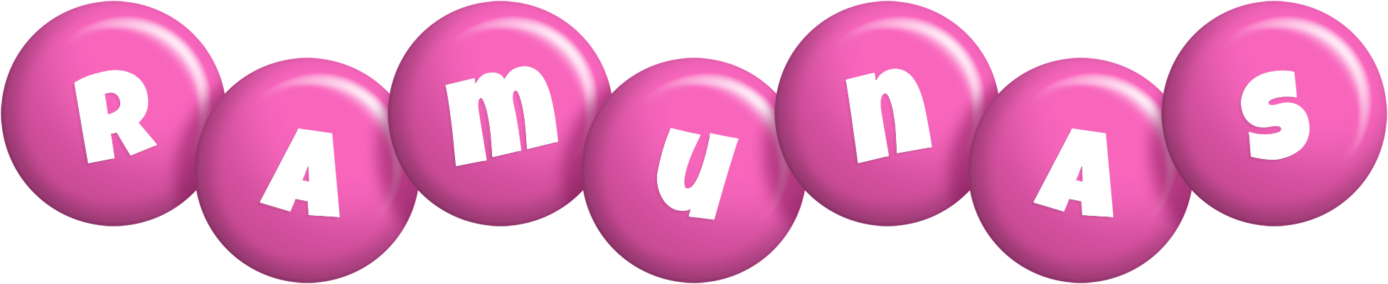 Ramunas candy-pink logo