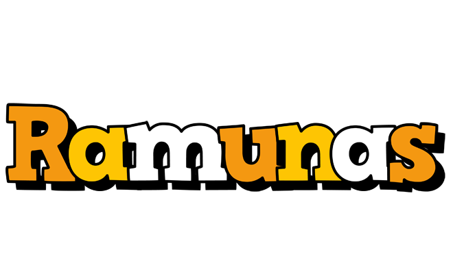 Ramunas cartoon logo