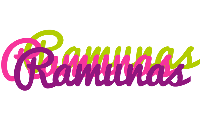 Ramunas flowers logo