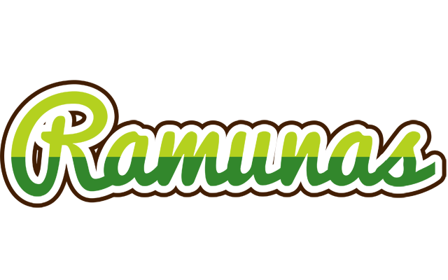 Ramunas golfing logo