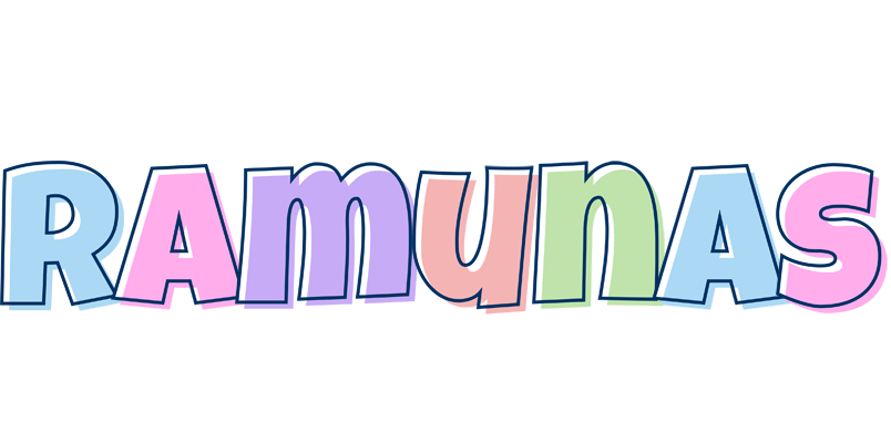 Ramunas pastel logo