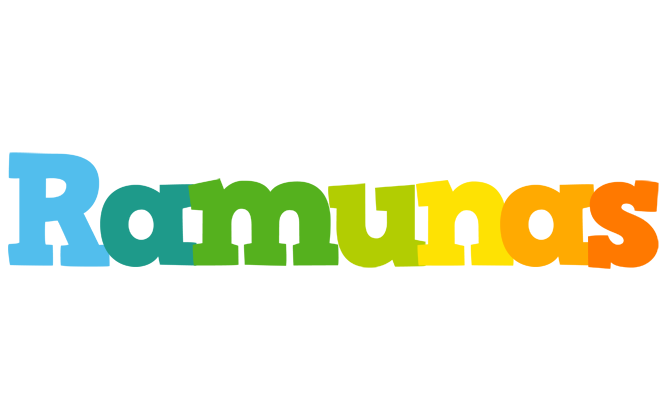 Ramunas rainbows logo