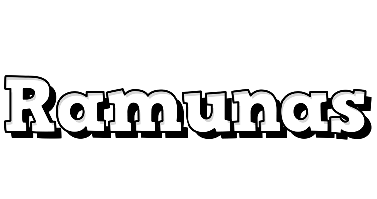 Ramunas snowing logo