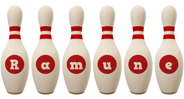 Ramune bowling-pin logo