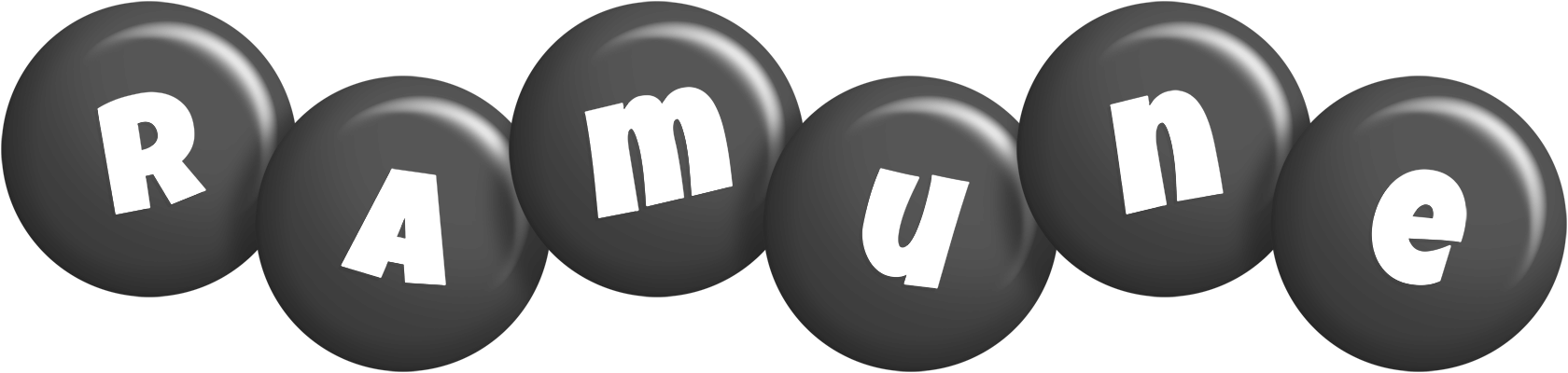 Ramune candy-black logo