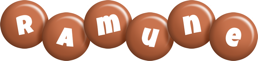 Ramune candy-brown logo