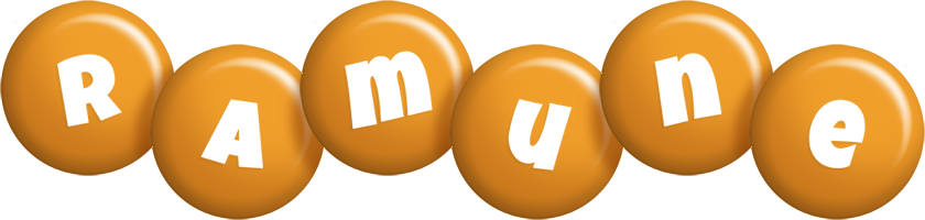 Ramune candy-orange logo