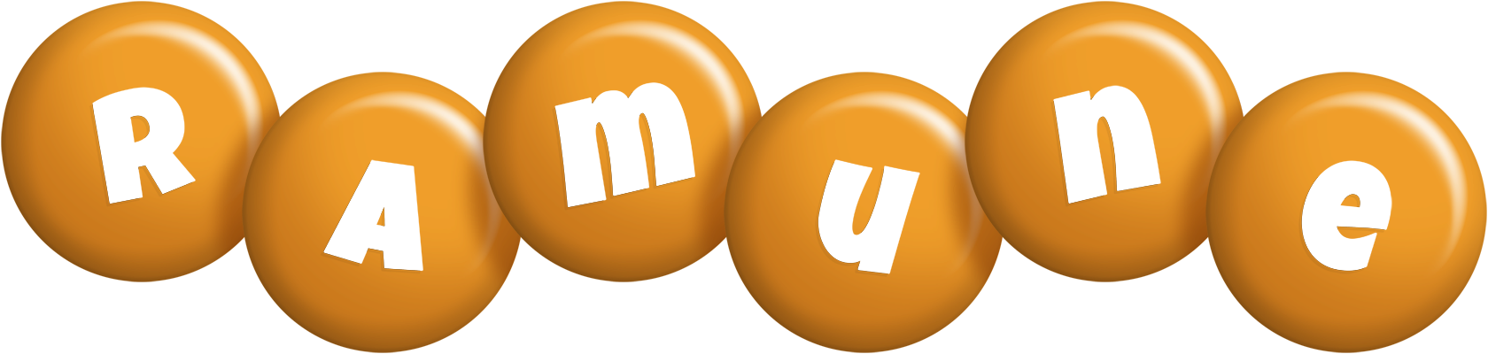 Ramune candy-orange logo
