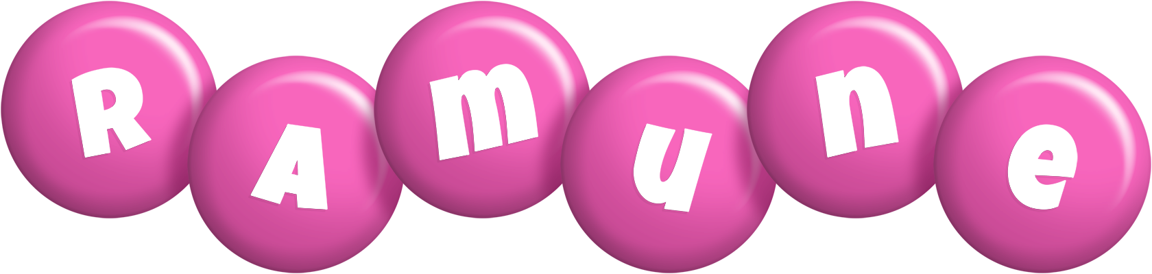Ramune candy-pink logo
