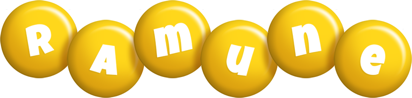 Ramune candy-yellow logo