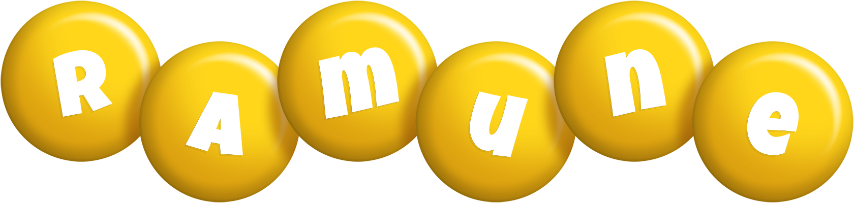 Ramune candy-yellow logo