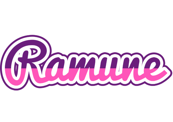 Ramune cheerful logo