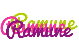 Ramune flowers logo