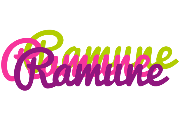 Ramune flowers logo