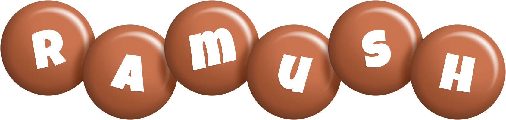 Ramush candy-brown logo